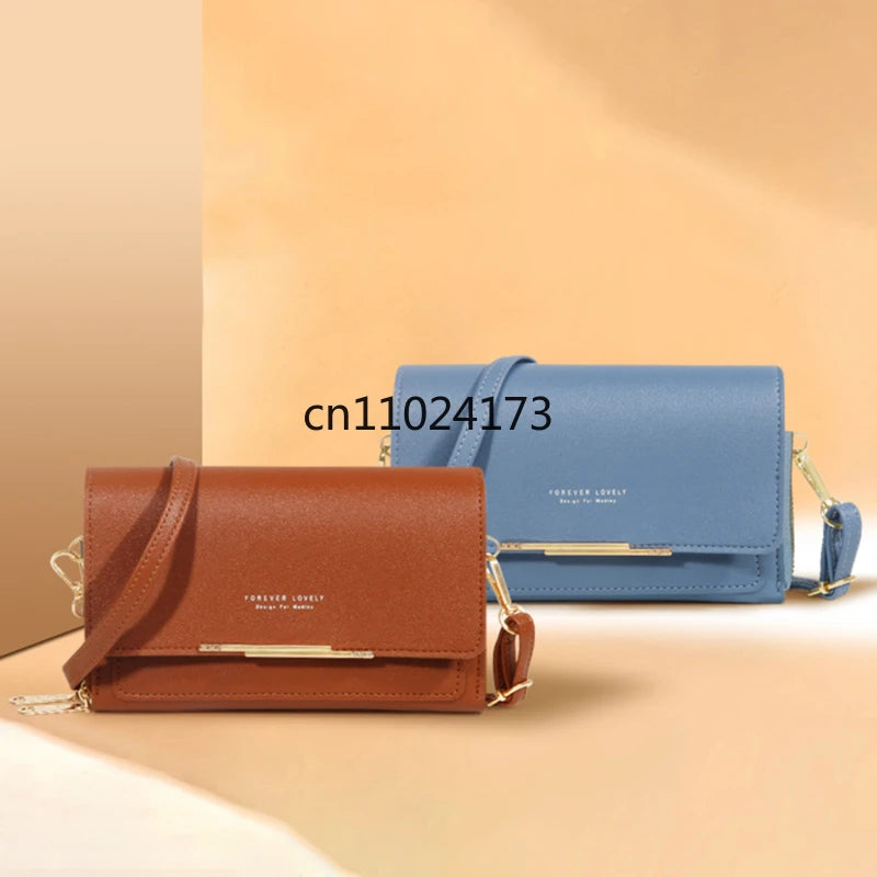 Women’s Korean Wallet Handbag, Multi-Card Large Capacity Casual Shoulder Bag, Mobile Phone Pocket, Stylish Fashionable Design