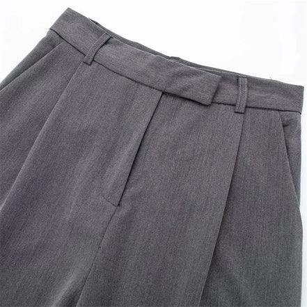 MUJER 2025 Women’s Wide Leg Pants – High Waist Baggy Summer Office Trousers
