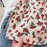 Girls Outfit Sets Summer Kids Casual Clothing For Girls Fragmented Suspender Skirt+Shorts Children's Baby Girl Clothing