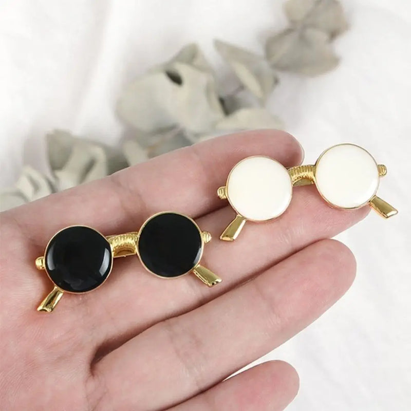 Clothing Accessories, Sunglasses-Shaped Jewelry, Suit Accessories, Enamel Collar Pins, Badge Brooches, Decorative Glasses Brooch for Women