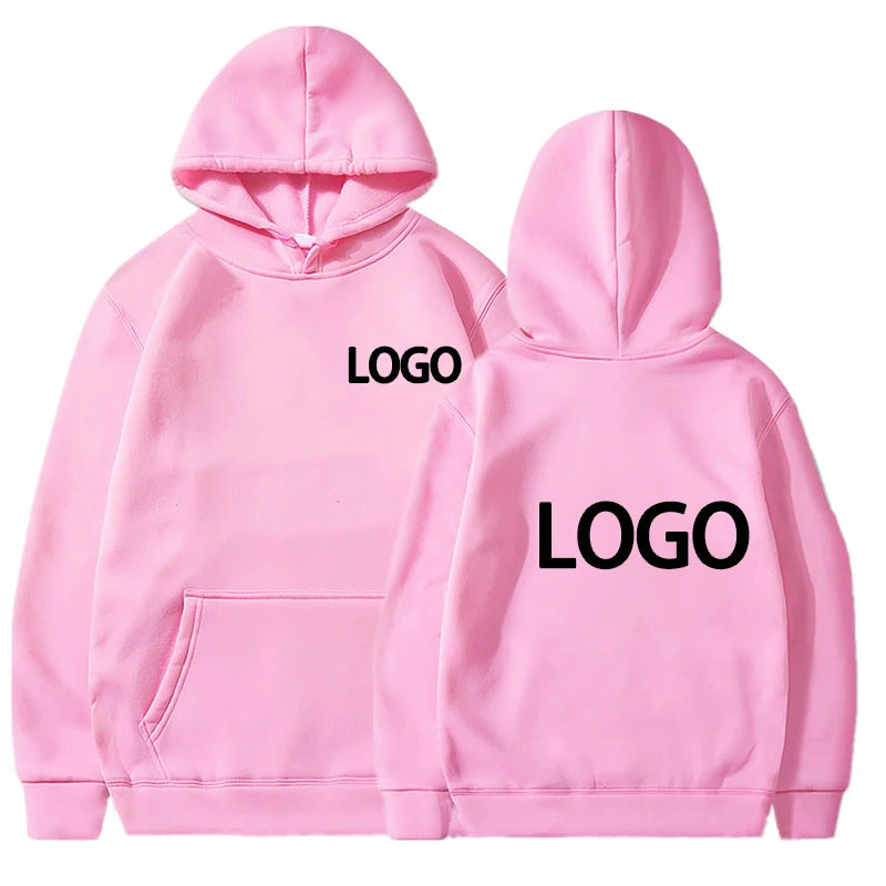 Custom Printed Men’s and Women’s Hoodie, Loose Casual Long Sleeve Pullover