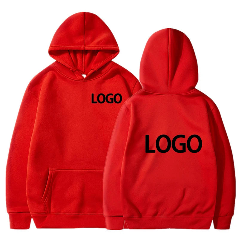 Custom Printed Men’s and Women’s Hoodie, Loose Casual Long Sleeve Pullover