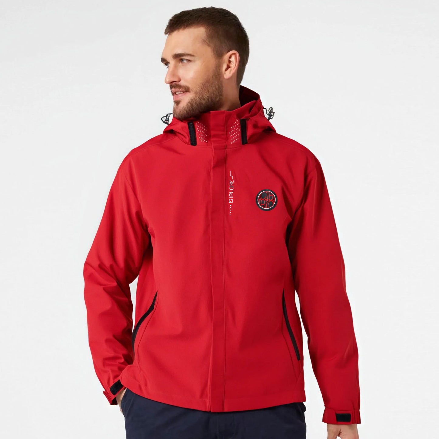 Men’s Spring Outdoor Jacket, Lightweight Hiking Coat, Casual Zippered Style, Fashionable for Couples