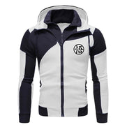 Men’s Jacket, Casual Hooded Zip-Up Sweatshirt with Fleece, Autumn Winter Streetwear