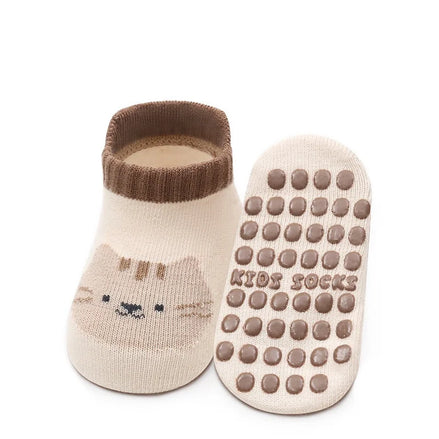 Kids Floor Socks For Girls Boys Spring Autumn Cotton Cartoon Toddler Anti-slip Socks For Children Casual Baby Child Home Sock