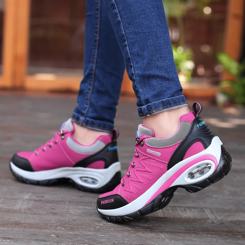 Women’s Platform Casual Sneakers, Designer Luxury Walking Shoes