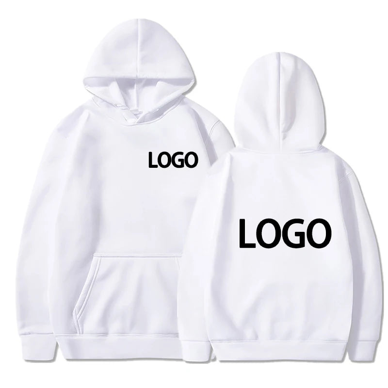 Custom Printed Men’s and Women’s Hoodie, Loose Casual Long Sleeve Pullover