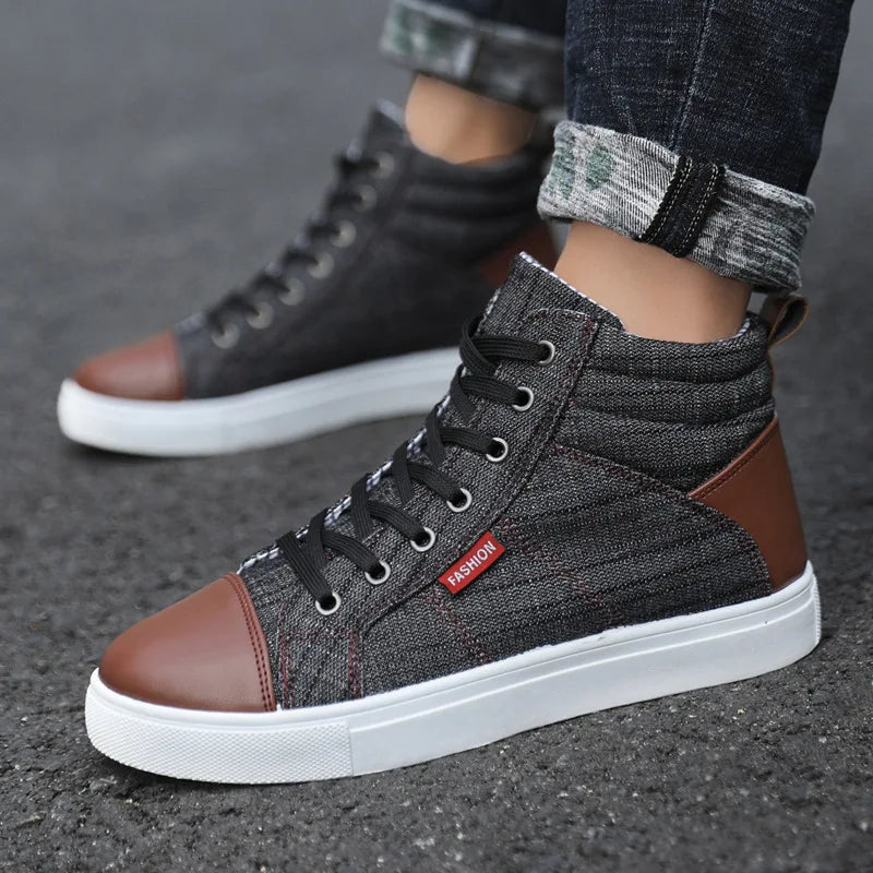 Men’s High-Top Sports Sneakers, Casual Running Shoes, Luxury Comfortable Sneakers, Stylish Athletic Footwear for Men