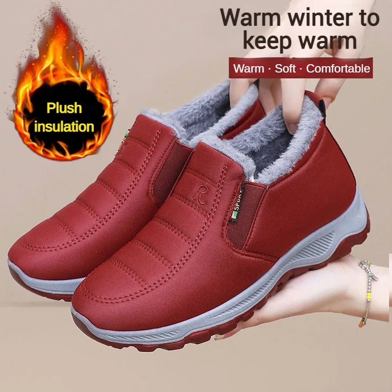 Men’s Casual Shoes, Autumn/Winter Warm Cotton, Chunky Sole, Comfortable Stylish Footwear