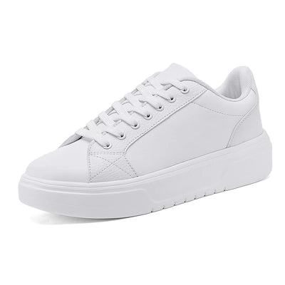 Unisex Casual Sports Shoes, Lightweight Fabric Sneakers, Comfortable White Athletic Footwear,