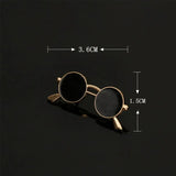 Clothing Accessories, Sunglasses-Shaped Jewelry, Suit Accessories, Enamel Collar Pins, Badge Brooches, Decorative Glasses Brooch for Women