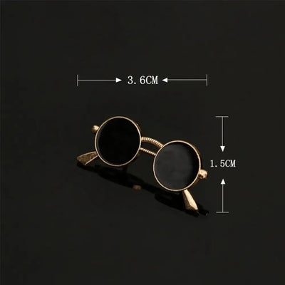 Clothing Accessories, Sunglasses-Shaped Jewelry, Suit Accessories Enamel Collar Pins