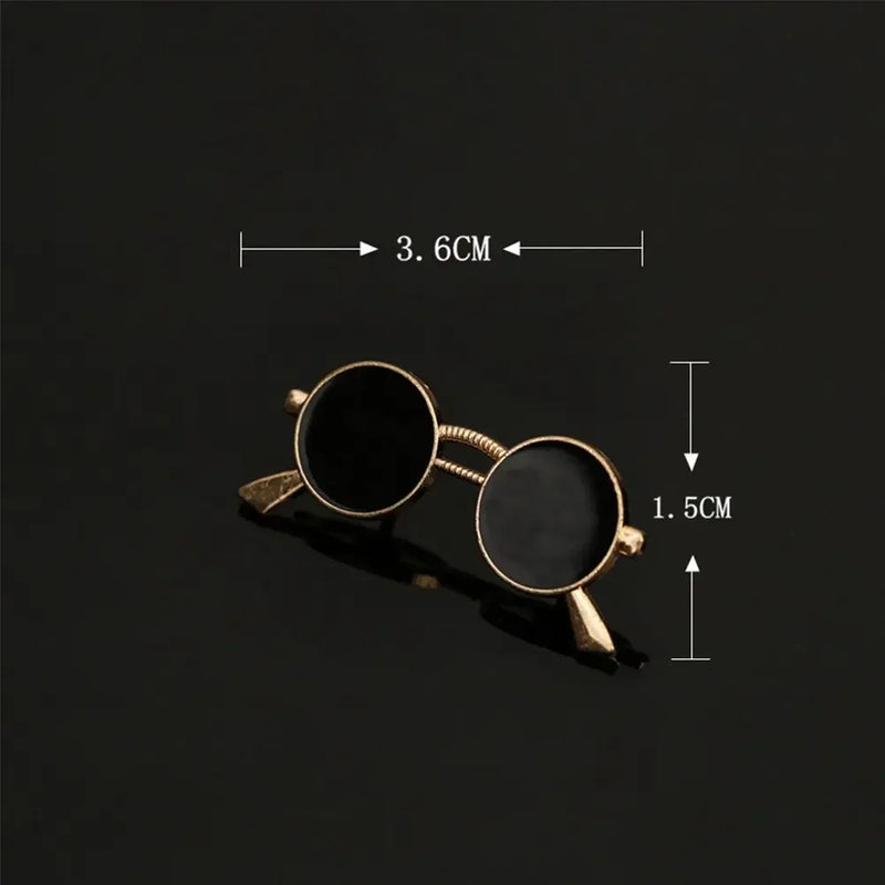 Clothing Accessories, Sunglasses-Shaped Jewelry, Suit Accessories, Enamel Collar Pins, Badge Brooches, Decorative Glasses Brooch for Women