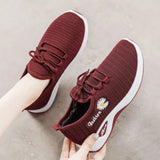 Women’s Fashion Sports Shoes, Thick Breathable Soft-Soled Mesh Sneakers, Lightweight Casual Footwear, Trendy Comfortable Coconut Shoes