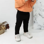 Children's Pants For Girls Boys Solid Big PP Kids Pants Spring Autumn Baby Toddler Long Trousers Casual Kid Trouser 1-6Years Old