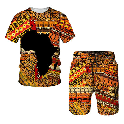 Men’s Tracksuits with 3D Print, African Ethnic Style, Kids Sets, Women’s T-Shirts