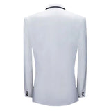 (Jacket + Pants) Men’s Fashion Wedding Banquet Party Flower Suit, Singer Pianist Stage Performance Splicing Dress Blazer and Trouser