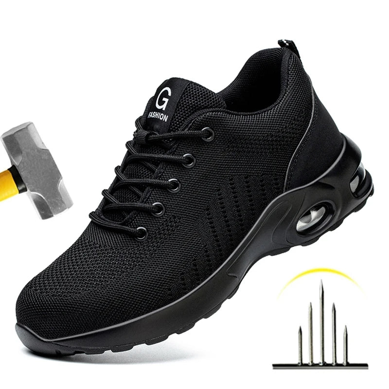 Safety Shoes for Men and Women, Breathable Work Sports Footwear,