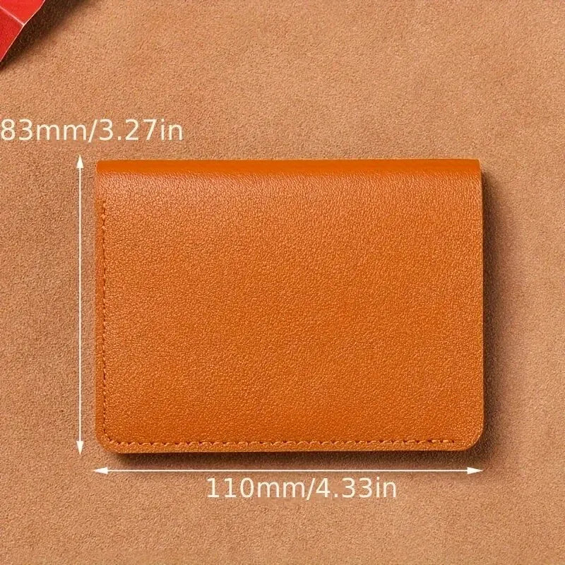 Men’s and Women’s Classic Designer PU Leather Wallet, Small Short Simple Purse