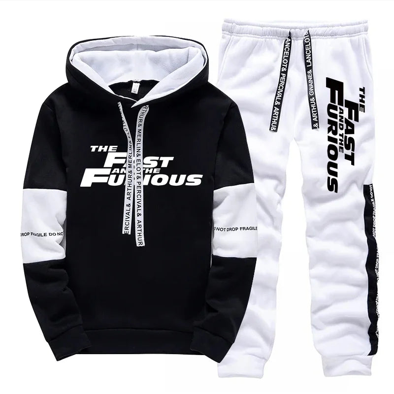 Men’s Hooded Sweatshirt, Long Sleeve Hoodie, Daily Autumn Winter Fashion, Comfortable Casual Sports Pullover with Sweatpants