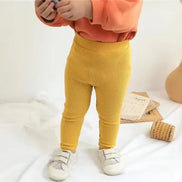 Children's Pants For Girls Boys Solid Big PP Kids Pants Spring Autumn Baby Toddler Long Trousers Casual Kid Trouser 1-6Years Old