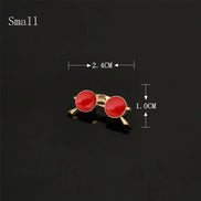 Clothing Accessories, Sunglasses-Shaped Jewelry, Suit Accessories Enamel Collar Pins