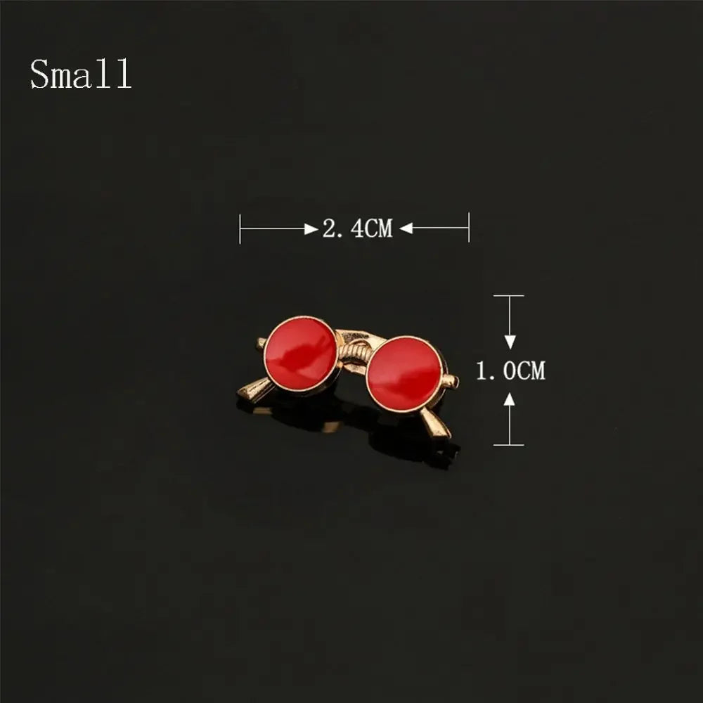 Clothing Accessories, Sunglasses-Shaped Jewelry, Suit Accessories Enamel Collar Pins