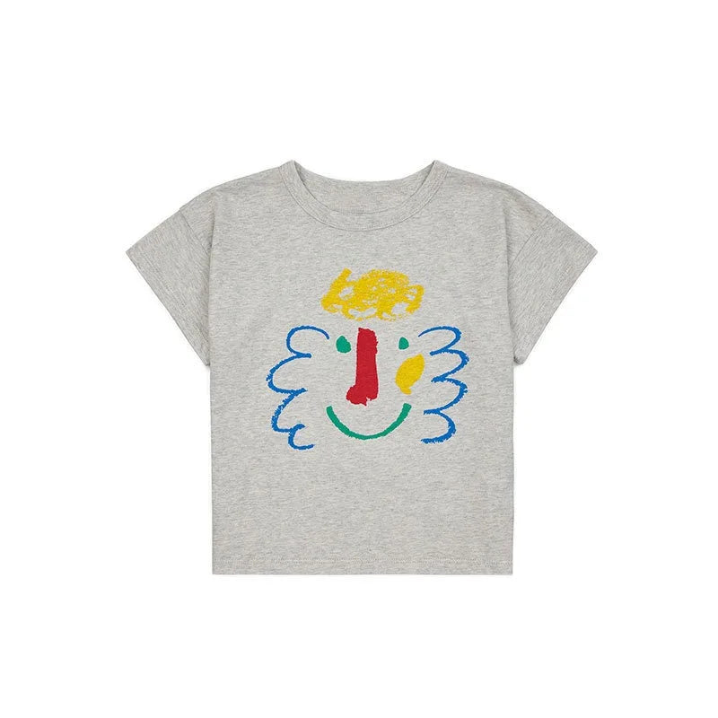 2025 Kid Clothes New Spring Sumemer Korean Baby Boys Girls Cotton Cartoon Short Sleeve T Shirts Children's Outerwear Clothings