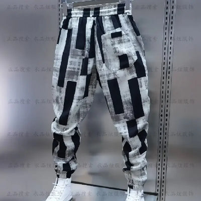 Men’s Trousers, Baggy Pants for Sports, Casual Korean Style Clothing