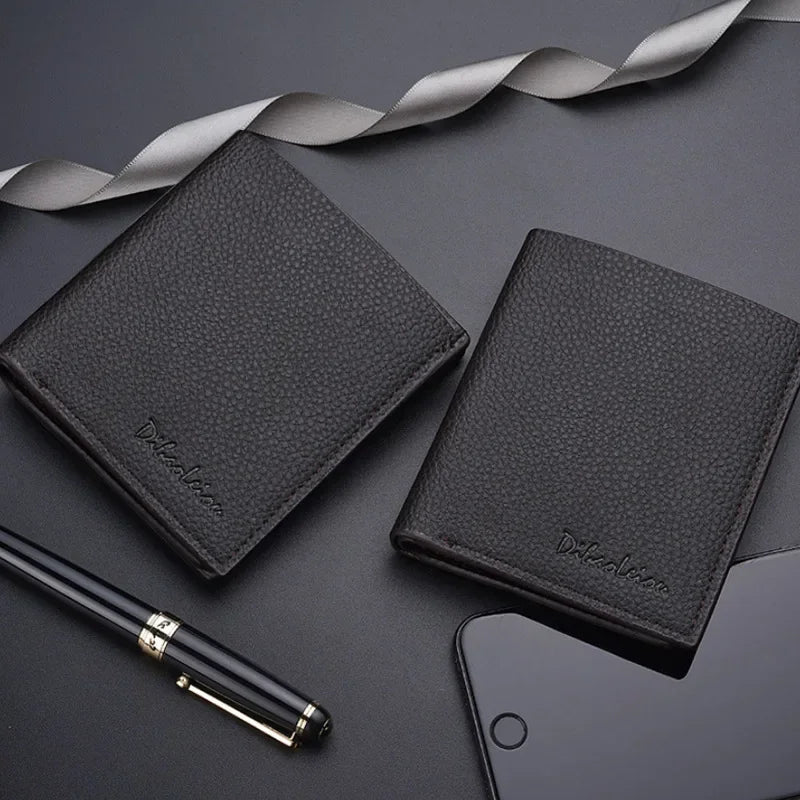 2023 New Fashion Wallets for Men Small Money Purses Wallets New Design Dollar Price Top Men Thin Wallet with Coin Bag Wallet