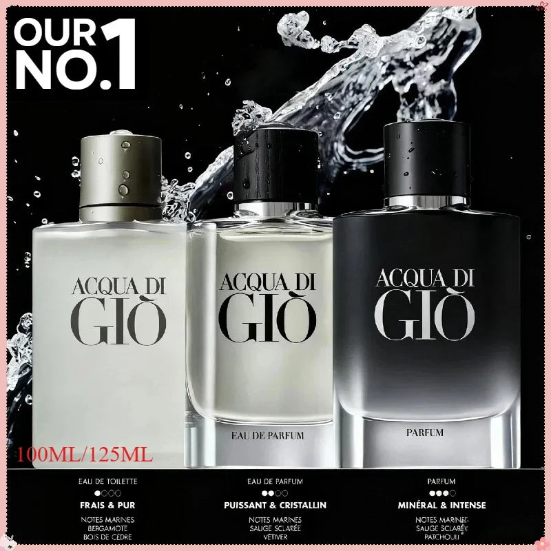 Brand Inspired Giorgio Acqua di Gio Pour Homme Eau de Toilette, Aquatic Fresh Fragrance for Men, Long Lasting Masculine Scent