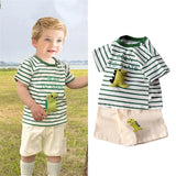 Kids Clothes Set Baby Boy/Girl T-Shirt + Shorts Summer Clothing Cotton Cartoon Casual Boys Tracksuit Children Baby Clothes Set