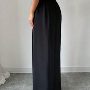 Fashionable Elegant High Waist Wide Leg Pants for Women – Spring & Summer Style Long Trousers with Sophisticated Look
