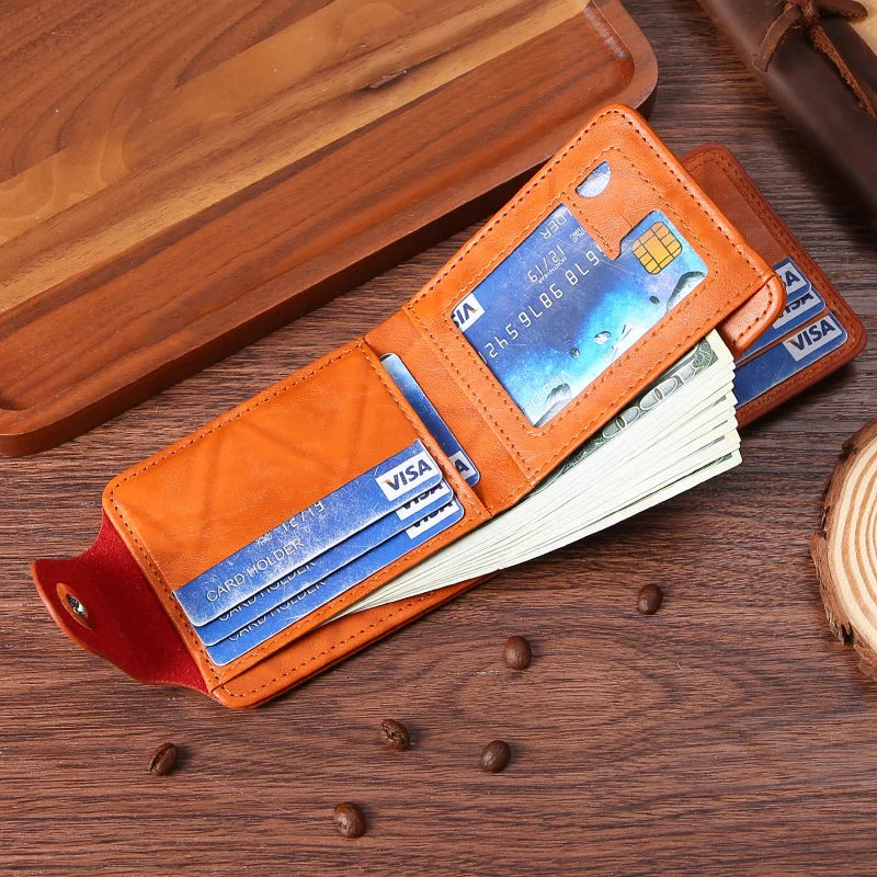 Men's Wallets  Dollar PatternWallet Male Leather Walet