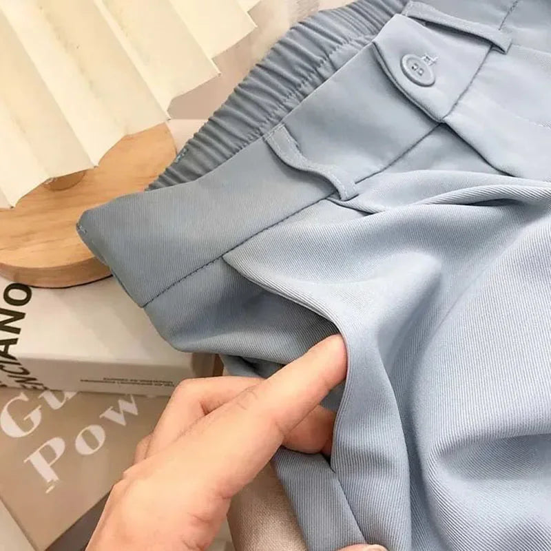 Kids’ Wide Leg Pants – Summer Chiffon Cropped Trousers for Girls, Ages 2–10