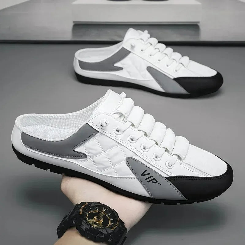 Men’s Summer Slippers, Trendy Flat-Bottom Casual Shoes, Soft Sole Support Footwear