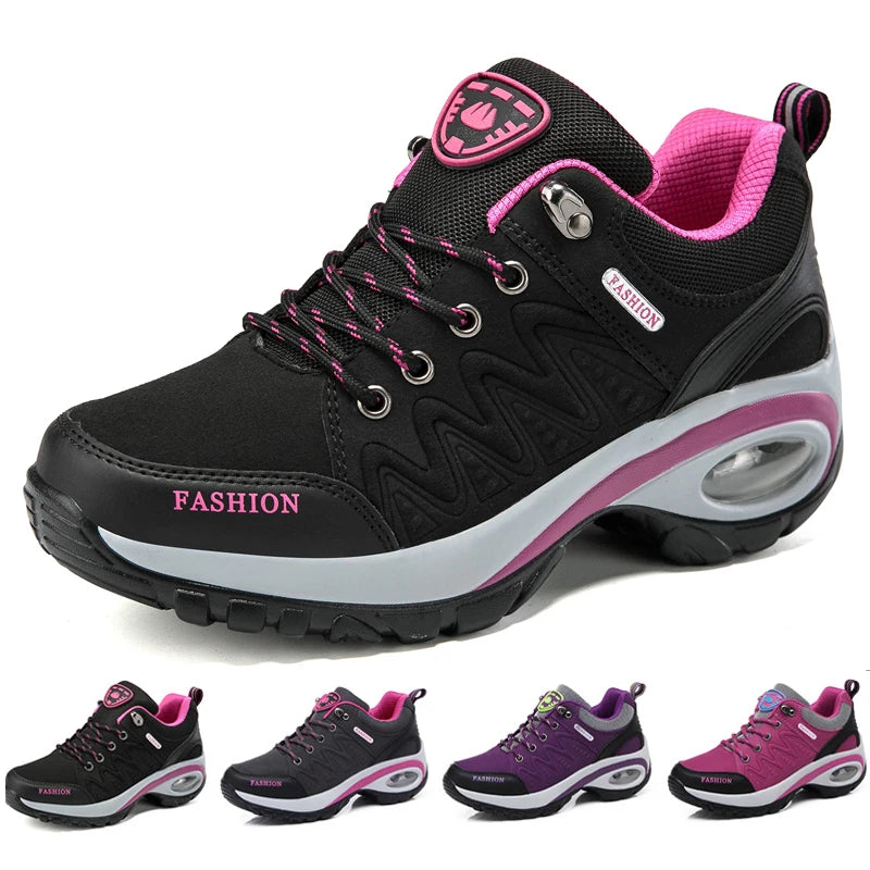 Women’s Platform Casual Sneakers, Designer Luxury Walking Shoes, Chunky Wedges, Comfortable Hiking and Sports Footwear for Women