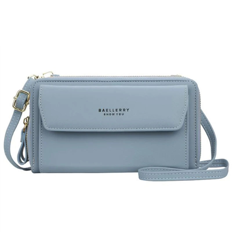 Women’s Designer Brand Wallet, Multi-Compartment Clutch, Long Large Card Purse