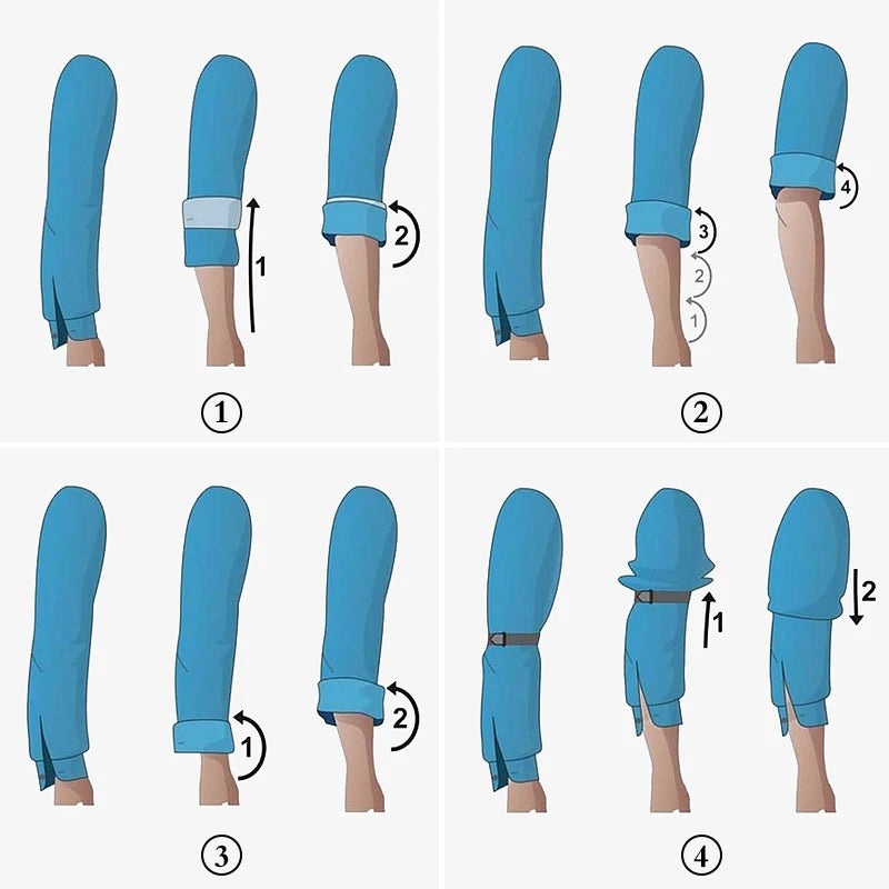 1 Pair Adjustable Elastic Armband, Shirt Sleeve Holder, Fashion Arm Cuffs