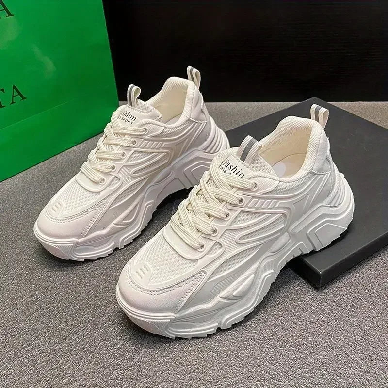 Women’s High-Platform Sneakers, , Stylish Athletic Footwear, Trendy Daily Wear.
