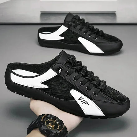 Men’s Summer Slippers, Trendy Flat-Bottom Casual Shoes, Soft Sole Support Footwear