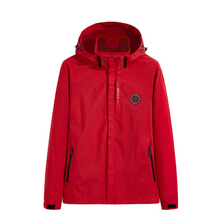 Men’s Spring Outdoor Jacket, Lightweight Hiking Coat, Casual Zippered Style, Fashionable for Couples