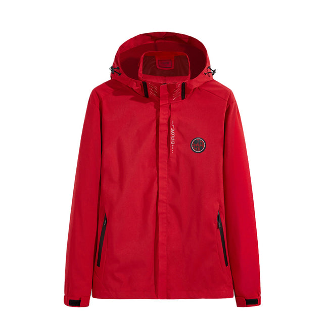 Men’s Spring Outdoor Jacket, Lightweight Hiking Coat, Casual Zippered Style, Fashionable for Couples
