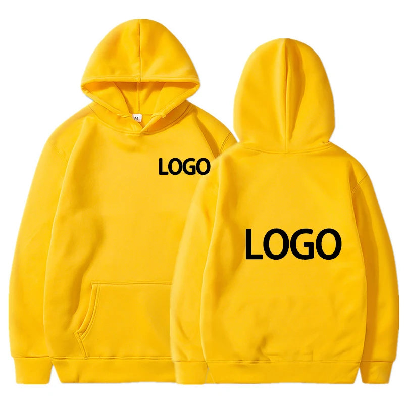 Custom Printed Men’s and Women’s Hoodie, Loose Casual Long Sleeve Pullover