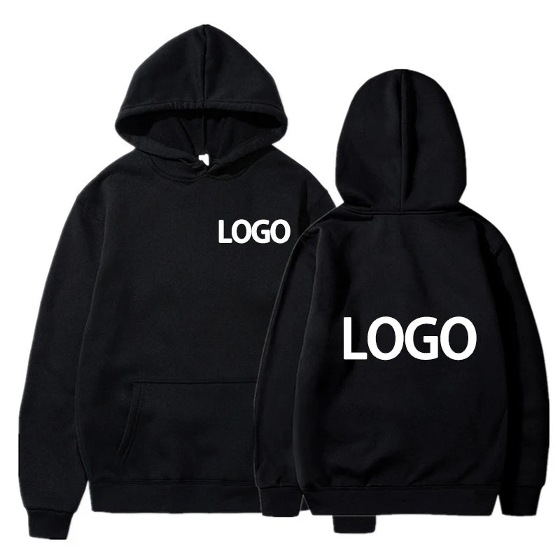 Custom Printed Men’s and Women’s Hoodie, Loose Casual Long Sleeve Pullover