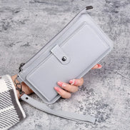 Women’s Fashion Wallet, Simple Zipper Purse, Long Section Clutch