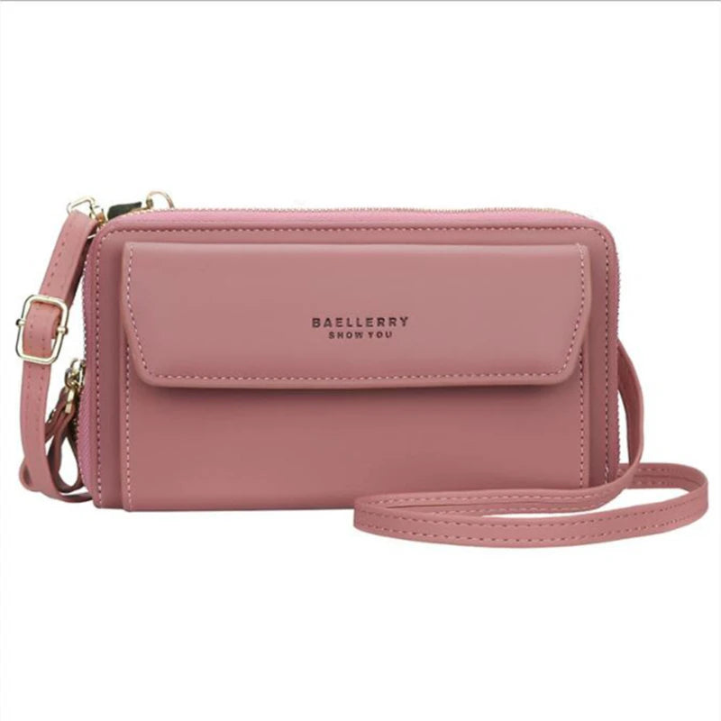 Women’s Designer Brand Wallet, Multi-Compartment Clutch, Long Large Card Purse