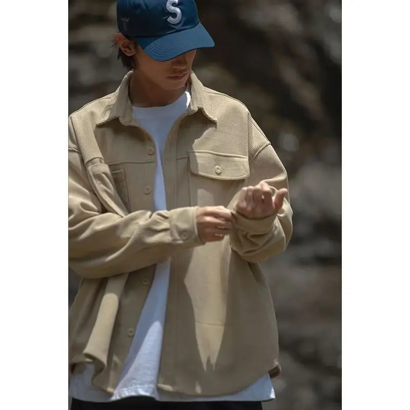 Men’s Spring Autumn Jacket, Comfortable Casual Fashion Trend, Ideal for Daily Shopping, Commuting, and Everyday Outerwear