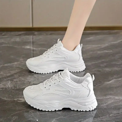 Women’s High-Platform Sneakers, , Stylish Athletic Footwear, Trendy Daily Wear.