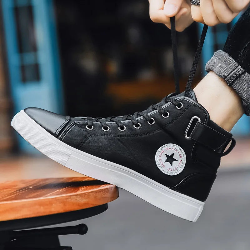 Men’s High-Top Sports Sneakers, Casual Running Shoes, Luxury Comfortable Sneakers, Stylish Athletic Footwear for Men